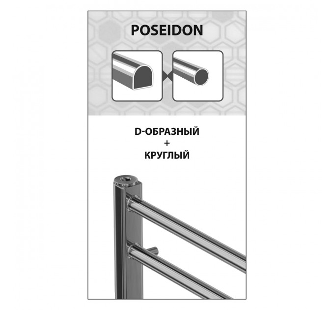 Полотенцесушитель водяной Lemark Poseidon LM42607 П7 500x600