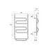 Полотенцесушитель водяной Point PN01156 П2 500x600, хром