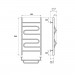 Полотенцесушитель водяной Point PN01158 П4 500x800, хром