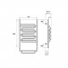 Полотенцесушитель водяной Point PN01156S П5 500x600, хром