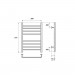 Полотенцесушитель водяной Point PN10156S П8 500x600, хром
