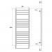 Полотенцесушитель водяной Point PN10150S П15 500x1000, хром