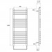 Полотенцесушитель водяной Point PN09150S П15 500x1000, хром