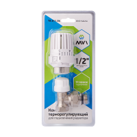 Комплект терморегулирующий угловой 2в1 MVI 1/2" TR.611.04