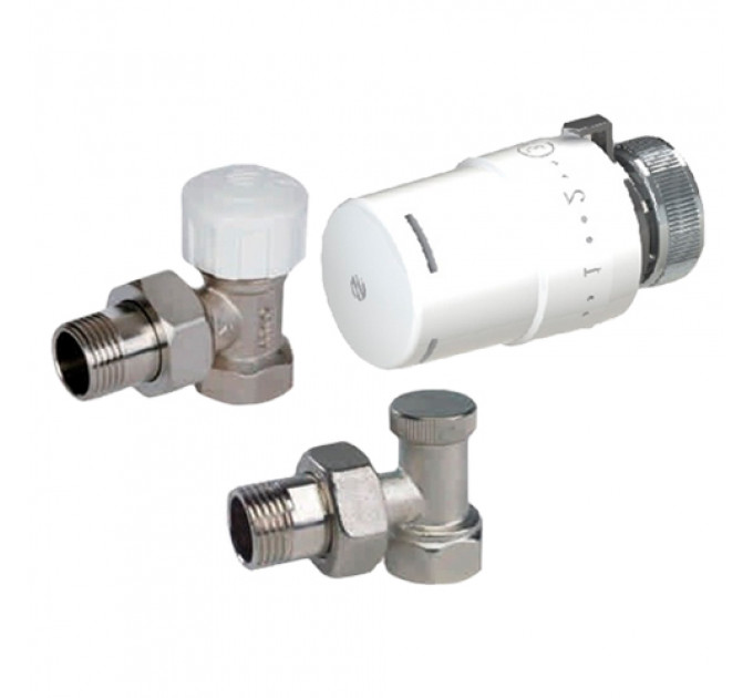 Термокомплект радиаторный угловой 1/2" Arco KCT01