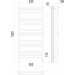 Соренто П15 500х1300 электро (sensor quick touch) Полотенцесушитель  TERMINUS