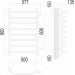 Виктория П8 500х800 бп600 Полотенцесушитель  TERMINUS