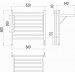 Горизонт П8 600х600 электро (sensor quick touch) Полотенцесушитель TERMINUS