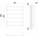 Квинта П6 500х800 бп500 Полотенцесушитель  TERMINUS