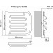 Фокстрот-Лиана AISI 500х500 Полотенцесушитель  TERMINUS