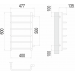 Стандарт П6 400х600 бп500 Полотенцесушитель  TERMINUS
