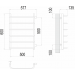 Стандарт П6 500х600 бп500 Полотенцесушитель  TERMINUS