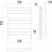 Соренто П9 500х700 электро (sensor quick touch) Полотенцесушитель  TERMINUS
