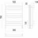 Прато П9 500х700 электро (sensor quick touch) Полотенцесушитель  TERMINUS