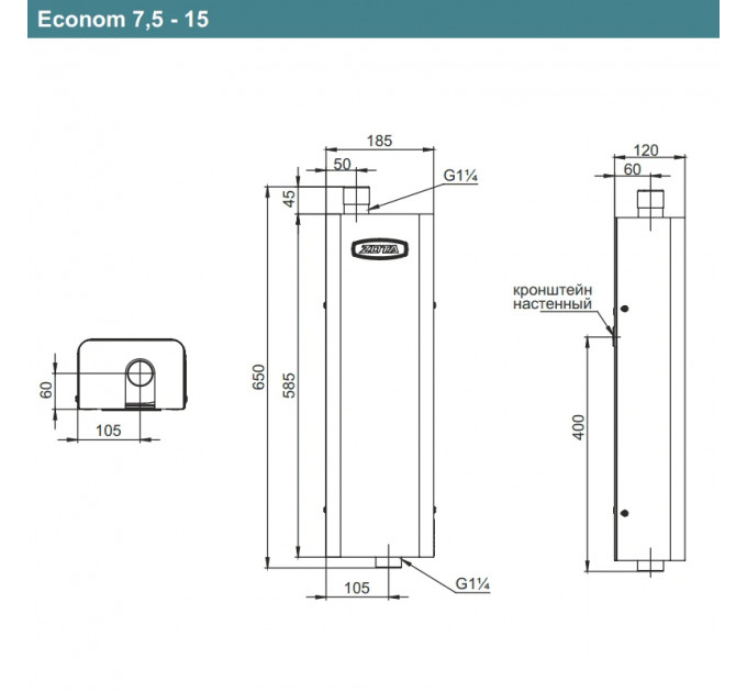 Электрокотел ZOTA Econom SSR 15